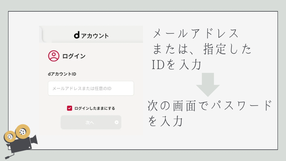 dアニメストア　登録方法　入会方法　やり方　dアカウントを持っている人